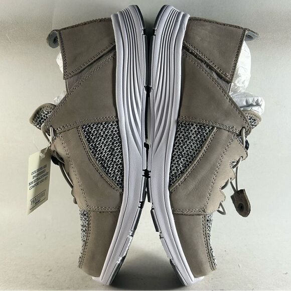 NEW Pandere Bali Women’s Leather Shoes Drawstring Sneakers Gray Nubuck Size 8 - Picture 6 of 8